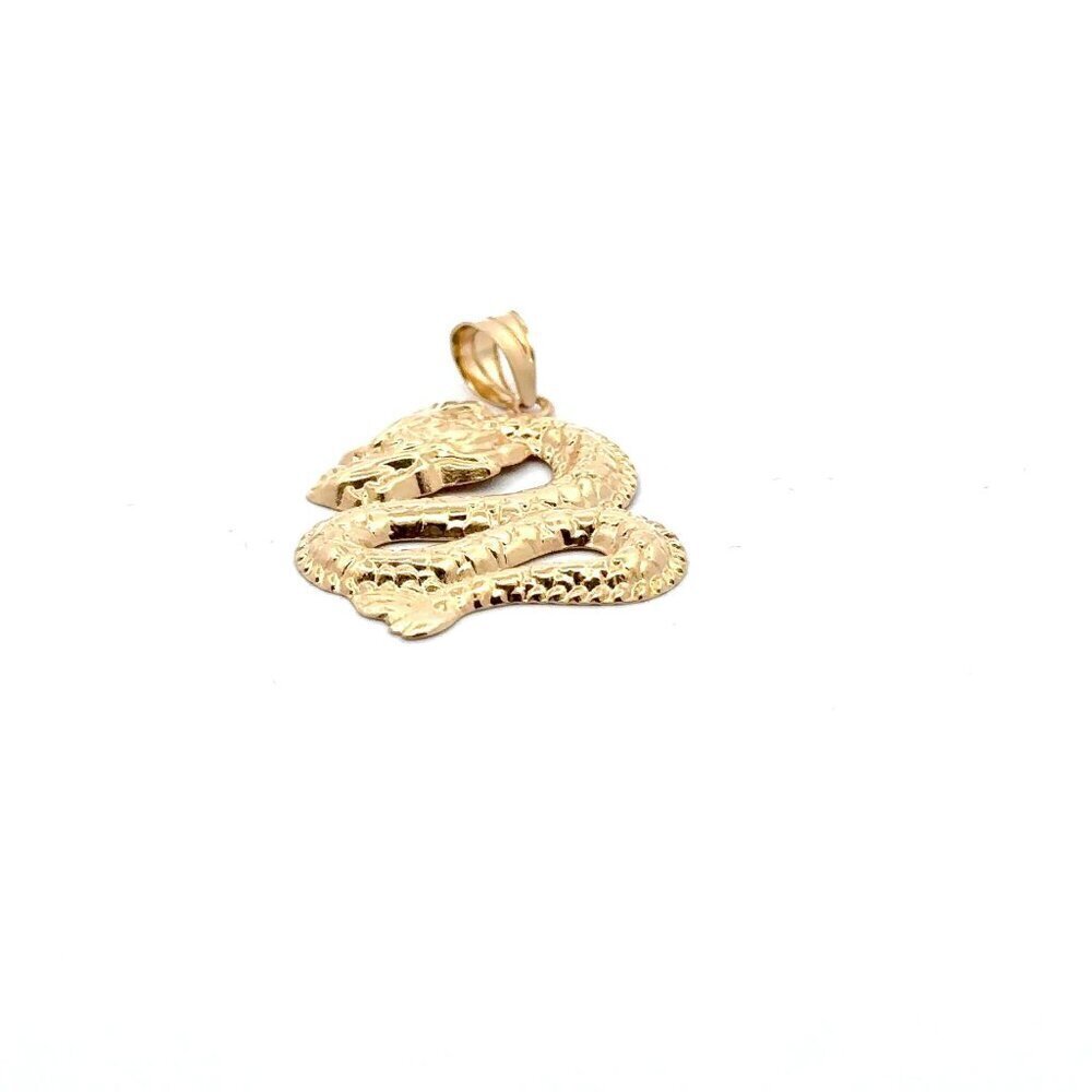 18K Gold Pendant Lucky Dragon Large 1.68 grams - Picture 7 of 13
